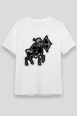 Yay Burcu Unisex Baskılı Beyaz Tişört - Tshirt