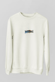 Yelken Baskılı Unisex Ekru Sweatshirt