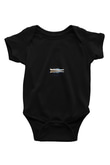 Yelken - Sail Baskılı Unisex Siyah Bebek Body - Zıbın