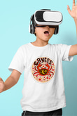 Yengeç Burcu Baskılı Beyaz Unisex Beyaz Çocuk Tişört - Tshirt