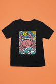 Yengeç Burcu Baskılı Unisex Siyah Çocuk Tişört - Tshirt