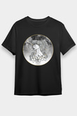Yengeç Burcu Baskılı Unisex Siyah Tişört - Tshirt