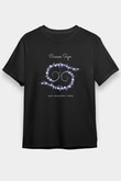 Yengeç Burcu Baskılı Unisex Siyah Tişört - Tshirt