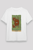 Yengeç Burcu Unisex Baskılı Beyaz Tişört - Tshirt