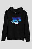 Yes Siyah Unisex Hoodie