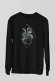 Yılan Siyah Unisex Sweatshirt