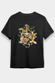 Yılan Siyah Unisex Tişört T-Shirt - TişörtFabrikası