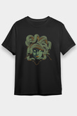 Yılan Siyah Unisex Tişört T-Shirt - TişörtFabrikası