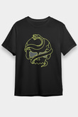 Yılan Siyah Unisex Tişört T-Shirt - TişörtFabrikası