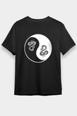 Yılan Siyah Unisex Tişört T-Shirt - TişörtFabrikası