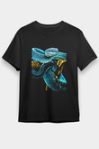 Yılan Siyah Unisex Tişört T-Shirt - TişörtFabrikası