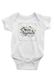 Yılbaşı Baskılı Beyaz Unisex Bebek Body - Zıbın