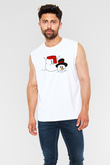Yılbaşı Beyaz Unisex Kolsuz Tişört