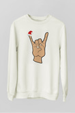 Yılbaşı Beyaz Unisex Sweatshirt