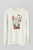 Yılbaşı Beyaz Unisex Sweatshirt