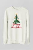 Yılbaşı Beyaz Unisex Sweatshirt