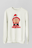 Yılbaşı Beyaz Unisex Sweatshirt