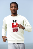 Yılbaşı Beyaz Unisex Sweatshirt