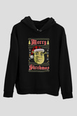 Yılbaşı Siyah Unisex Hoodie
