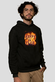 Yılbaşı Siyah Unisex Hoodie