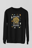 Yılbaşı Siyah Unisex Sweatshirt