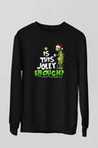 Yılbaşı Siyah Unisex Sweatshirt