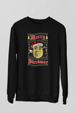 Yılbaşı Siyah Unisex Sweatshirt