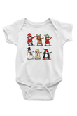 Yılbaşı Yeni Yıl Christmas Baskılı Beyaz Unisex Bebek Body - Zıbın