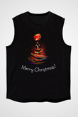 Yılbaşı Yeni Yıl Christmas Siyah Unisex Kolsuz Tişört