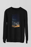 Yıldız Siyah Unisex Sweatshirt