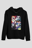 Yo-kai Watch Siyah Unisex Hoodie
