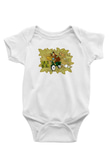 Yogi Bear Ayı Yogi Baskılı Beyaz Unisex Bebek Body - Zıbın