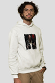 Young Thug Baskılı Unisex Beyaz Kapüşonlu Sweatshirt