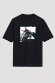 Young Thug Baskılı Unisex Oversize Siyah Tişört