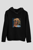 Young Thug Baskılı Unisex Siyah Hoodie