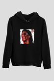 Young Thug Baskılı Unisex Siyah Hoodie