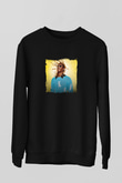 Young Thug Baskılı Unisex Siyah Sweatshirt