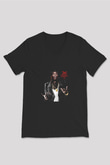 Young Thug Baskılı Unisex Siyah V Yaka Tişört