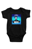 Zedd Baskılı Siyah Bebek Body - Zıbın