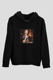 Zedd Baskılı Unisex Siyah Hoodie