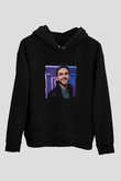 Zedd Baskılı Unisex Siyah Hoodie