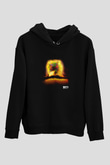 Zedd Baskılı Unisex Siyah Hoodie