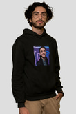 Zedd Baskılı Unisex Siyah Hoodie