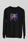Zedd Baskılı Unisex Siyah Sweatshirt