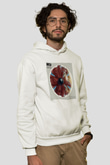 Zedd Beyaz Unisex Kapüşonlu Sweatshirt