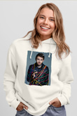 Zedd Beyaz Unisex Kapüşonlu Sweatshirt