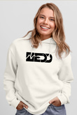 Zedd Beyaz Unisex Kapüşonlu Sweatshirt