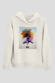 Zedd Beyaz Unisex Kapüşonlu Sweatshirt
