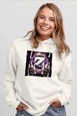 Zedd Beyaz Unisex Kapüşonlu Sweatshirt