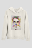 Zedd Beyaz Unisex Kapüşonlu Sweatshirt